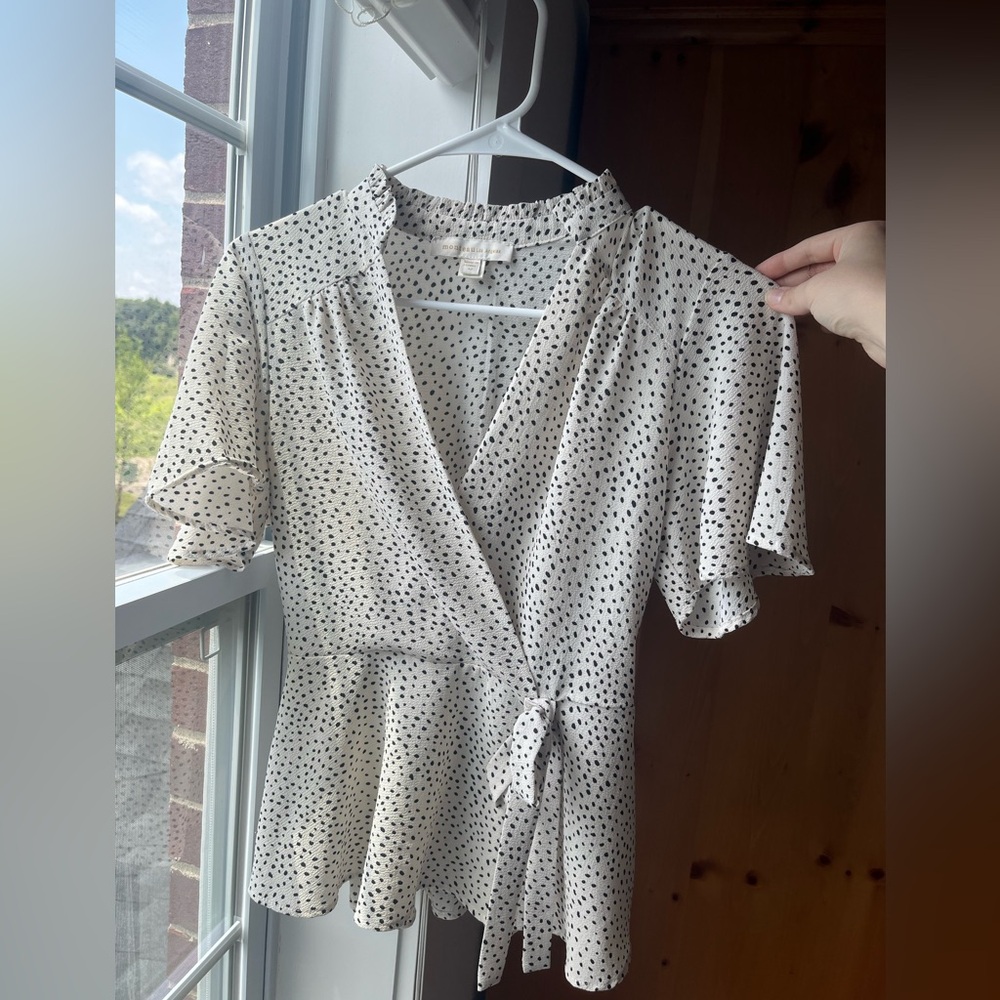 Professional & Cute Wrap Blouse